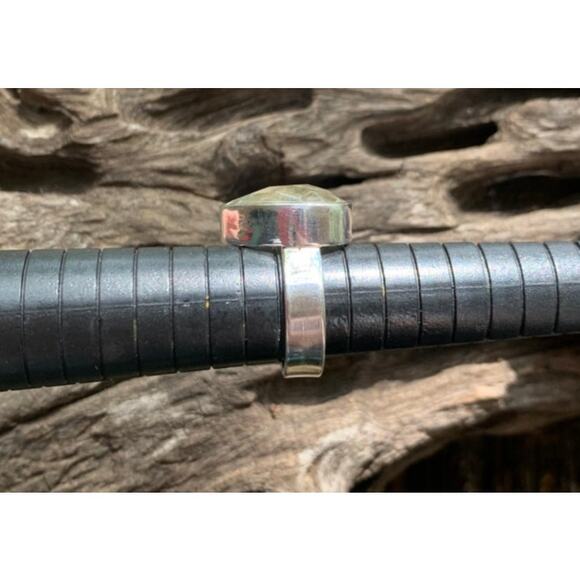 Sterling Silver and Prasiolite Ring - Picture 3 of 4